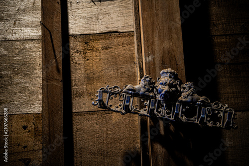 old wooden door