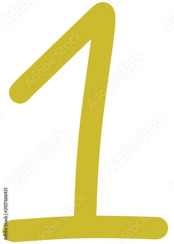 Plakat Rainbow-colored numbers