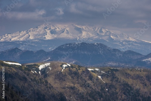 Beautiful landscape of the Akan National Park, Hokkaido, Japan