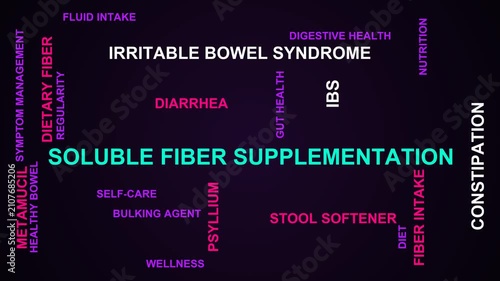 Soluble Fiber Supplementation Word Cloud