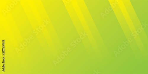 Konstfotografi Abstract modern background featuring slanted geometric diagonal stripes in a vibrant color gradient shifting from bright yellow and lime green to fresh leaf green tones
