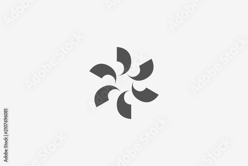 rotating move abstract unique modern logo
