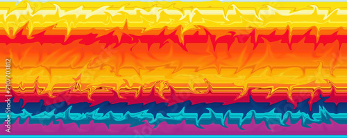 Φωτογραφία A vibrant digital background featuring horizontally stacked colorful wavy bands
