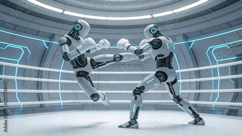 Robot Fighting Scene
