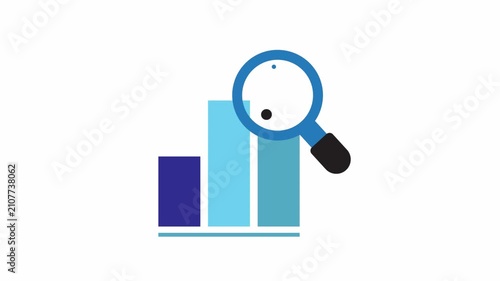 Business Analytics Search Animation Icon