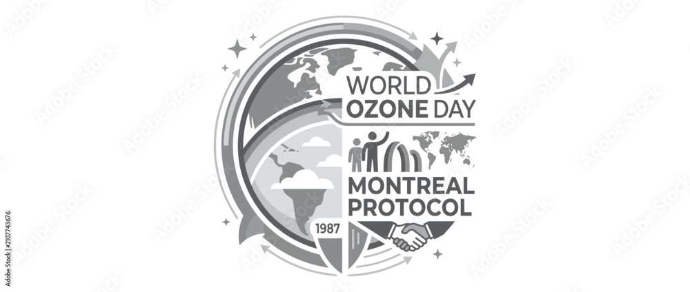 Obraz premium Global Ozone Protection Agreement Anniversary Celebration