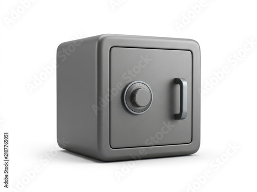 Closed Steel Safe Box with Combination Dial