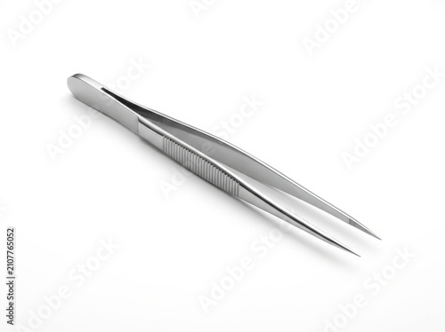 Gleaming Stainless Steel Surgical Tweezers