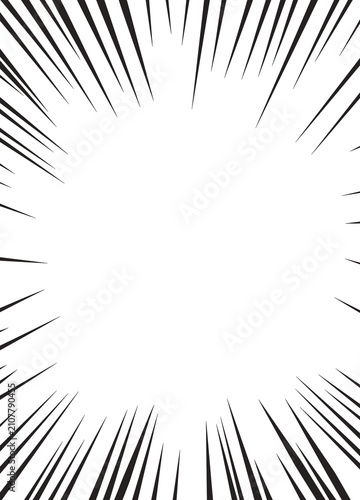Comic Radial Burst Speed Lines Effect