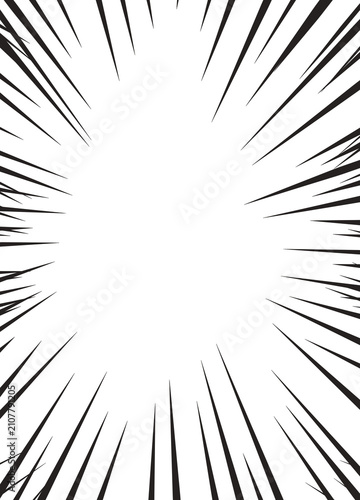Comic Radial Burst Speed Lines Effect