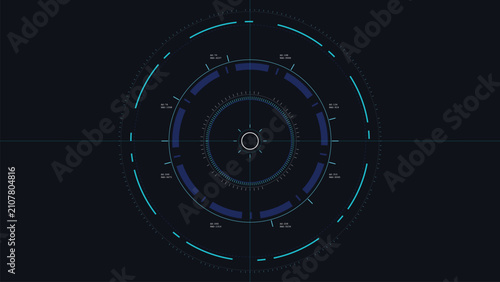 Quantum Astrolabe HUD Tech Interface Background