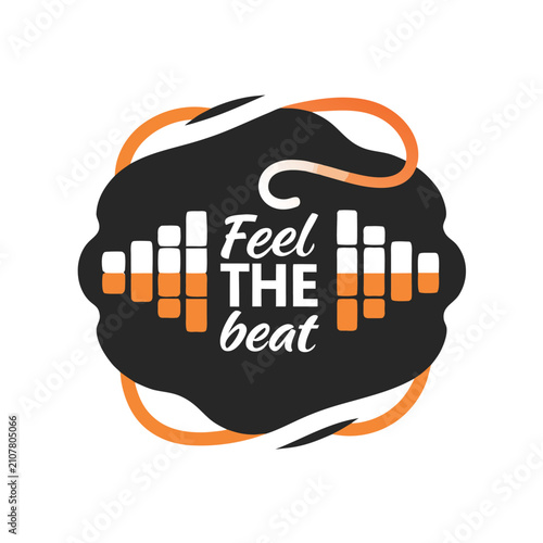 Energetic Music Design with Text and Graphic Equalizer