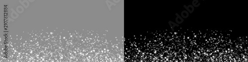 Foto Magical White Glitter Sparkle Light Effect Featuring Shimmering Stars, Twinkling