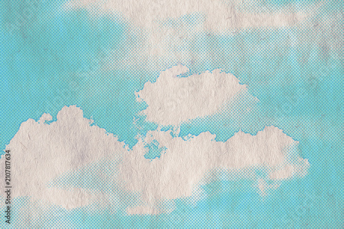 retro sky pattern