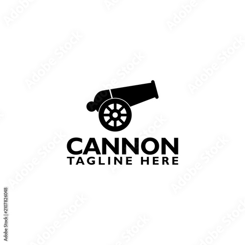 Canvas Print Cannon logo icon isolated on white background