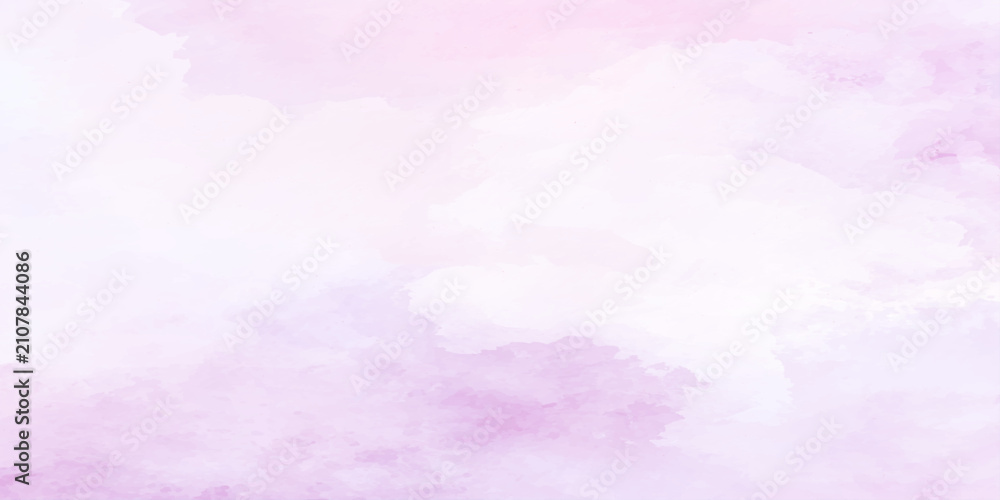 Obraz premium A soft pastel watercolor wash featuring gentle blends of pink lilac and pale blue hues creates a dreamlike effect