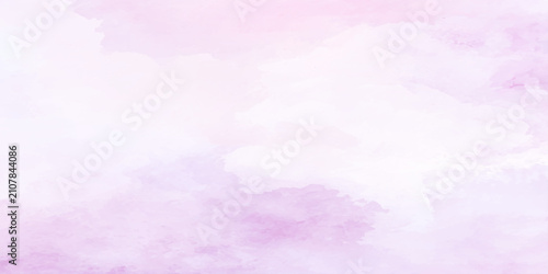 Quadro su tela A soft pastel watercolor wash featuring gentle blends of pink lilac and pale blu