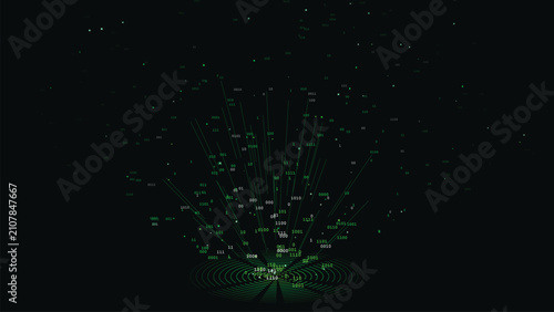 Information Singularity Binary Explosion Background