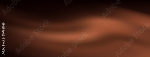 Cuadro en lienzo Brown silk gradient background with chocolate gradation and abstract dark pattern