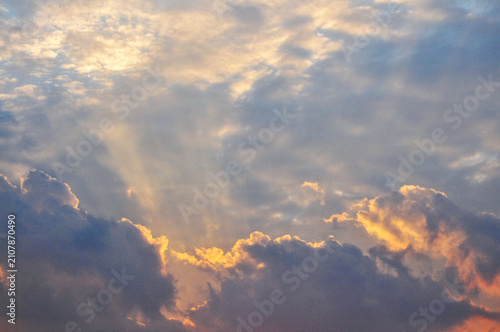 clouds at sunset