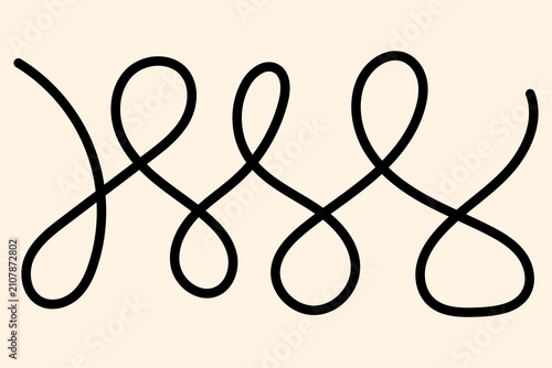 Abstract Seamless Loop Pattern for Graphotherapy and Handwriting Practice | Art & Illustration