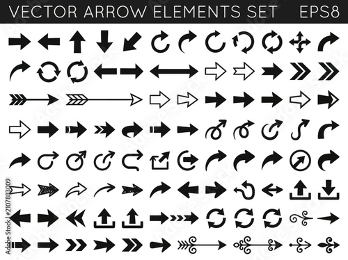 Vector Arrow Elements Design Collection.