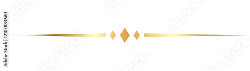Bild auf Leinwand Gold decorative divider element