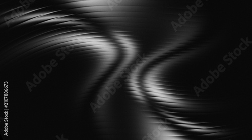 Abstract black and white smooth gradient ribbed glass backgrounds.
