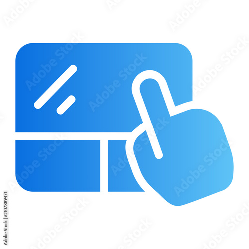 Touchpad Line Gradient Icon