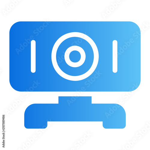 Webcam Line Gradient Icon