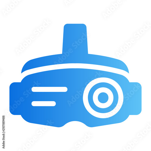 Vr headset Line Gradient Icon