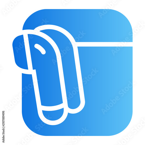Wireless earbuds Line Gradient Icon