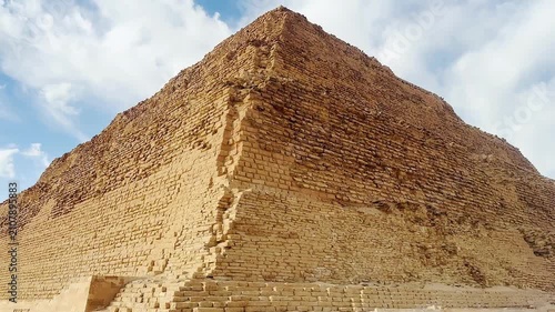Pyramid of Djoser, Step Pyramid at Saqqara. The First Pyramid in Ancient Egypt