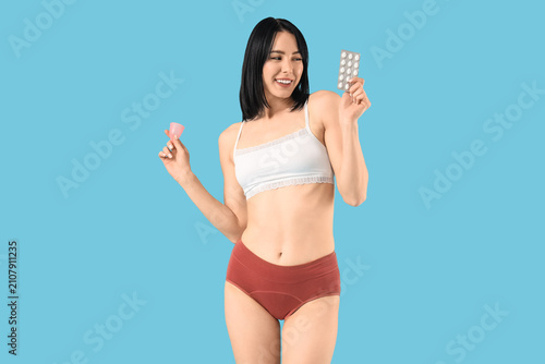 Young woman in menstrual pa...