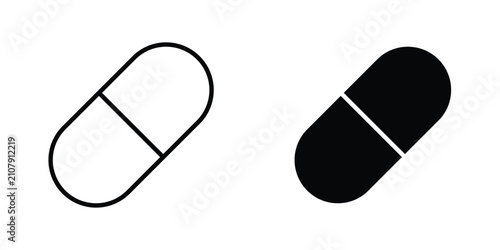 Photos Painkiller icon flat pictograms series