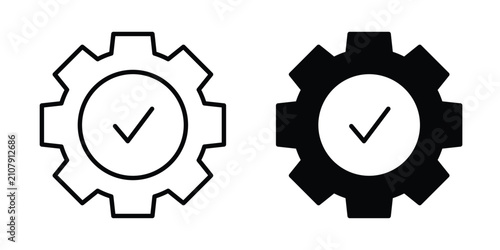 Fotografie Easy installation icon flat pictograms series