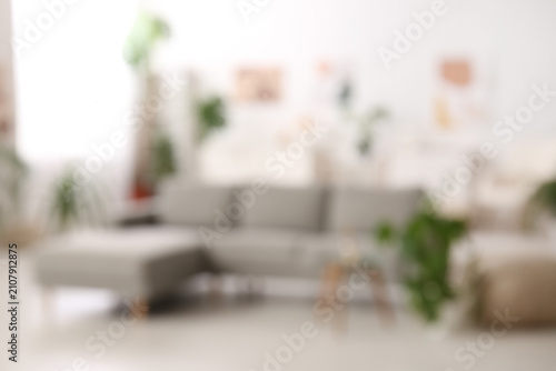 Blurred view of light livin...