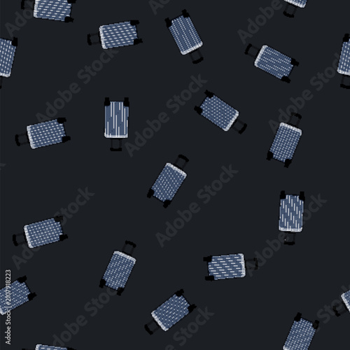 фотографія seamless pattern bordeaux rolling luggage cartoon