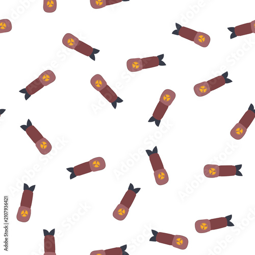 Quadro su tela pattern radiation atomic bomb cartoon