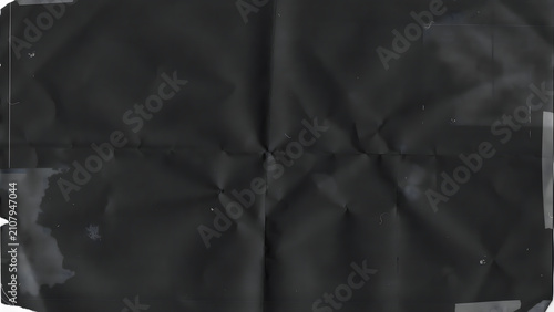 Black Folded Paper Texture With Grunge Creases and Scratches Background for Design