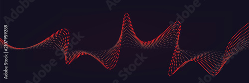 Foto Abstract digital sound wave background