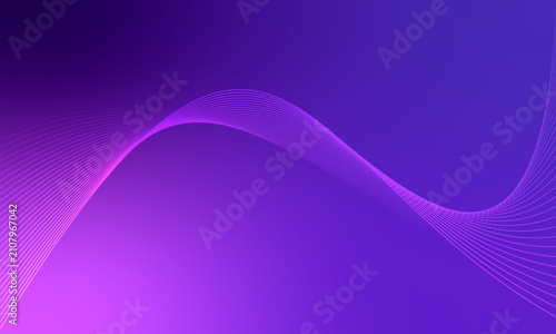 Abstract purple background with flowing data lines