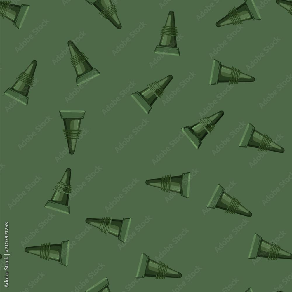 Obraz premium seamless pattern stopper wine cork cartoon. stopper wine cork sign vector