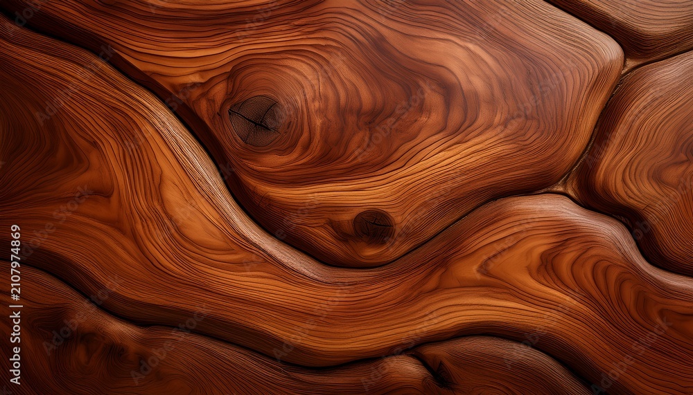 Fototapeta premium Walnut Tree Texture Close Up Wide Walnut Wood Texture Background Walnut Veneer Is Used In Luxury Finishes