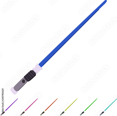 Canvas Print hilt light saber cartoon
