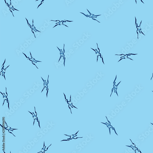Cuadro en lienzo seamless pattern chardonnay ice crack cartoon