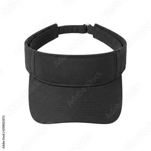 Quadro su tela Blank black athletic sun visor hat