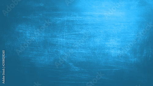 Quadro su tela Abstract blue paint on a surface, texture art background.