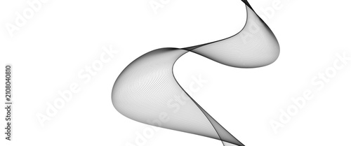 Abstract grey wave line background
