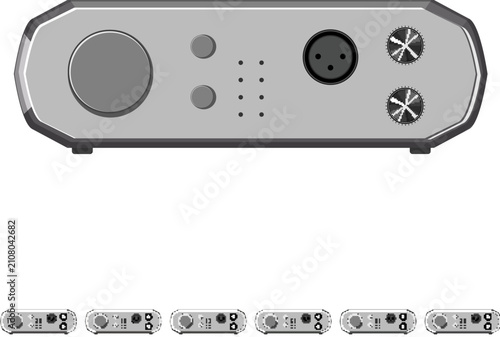 Фотография bass digital amplifier cartoon